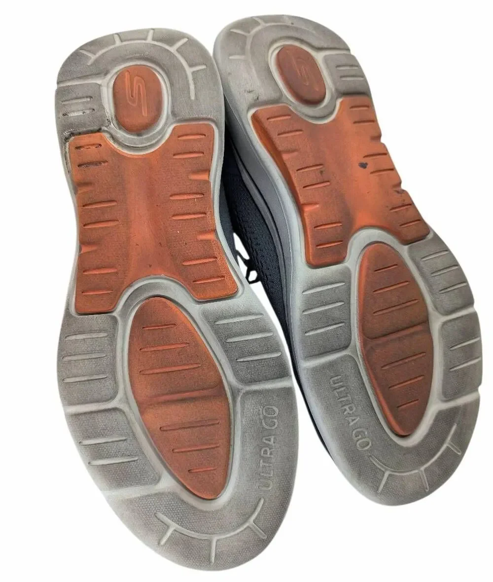 Skechers Archfit gray & orange go walk air cooled comfort sneakers mens 13
